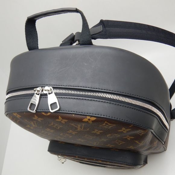 Louis Vuitton Josh Rucksack Backpack Monogram Macassar Brown Black - Picture 5 of 8